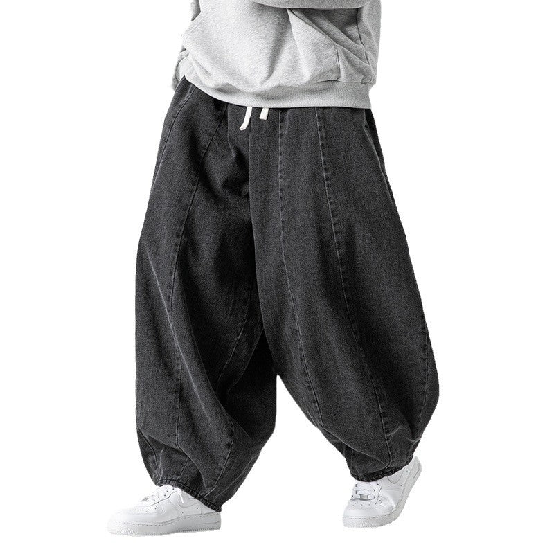Lantern Plus Size Japanese-style Retro Baggy Trousers