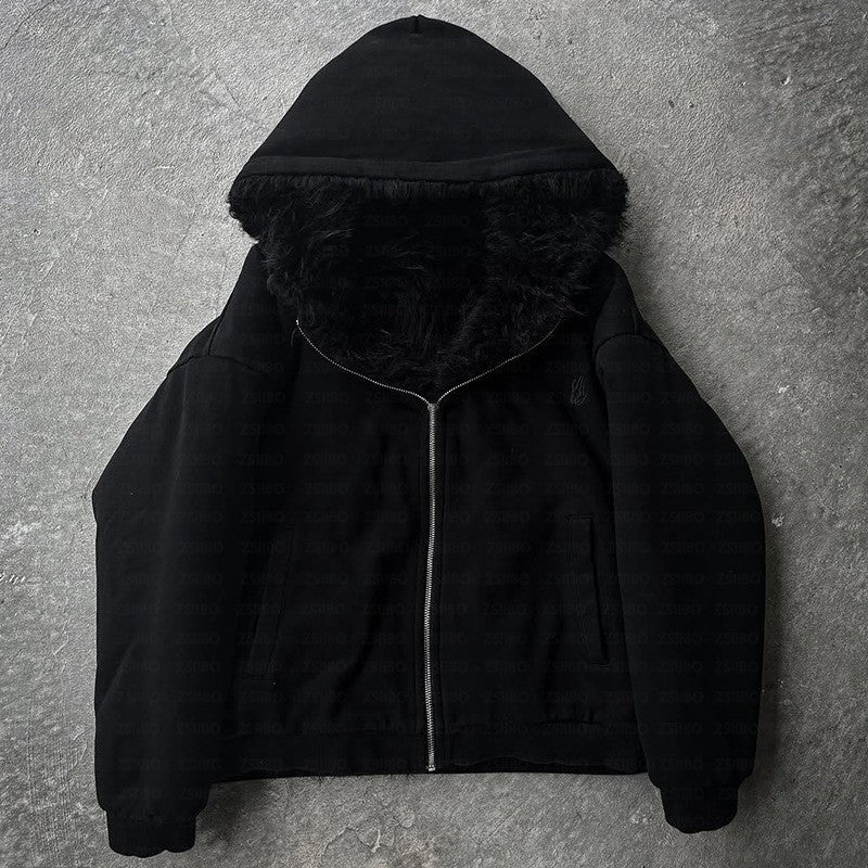 Casual Simple Warm Baggy Coat Men And Women