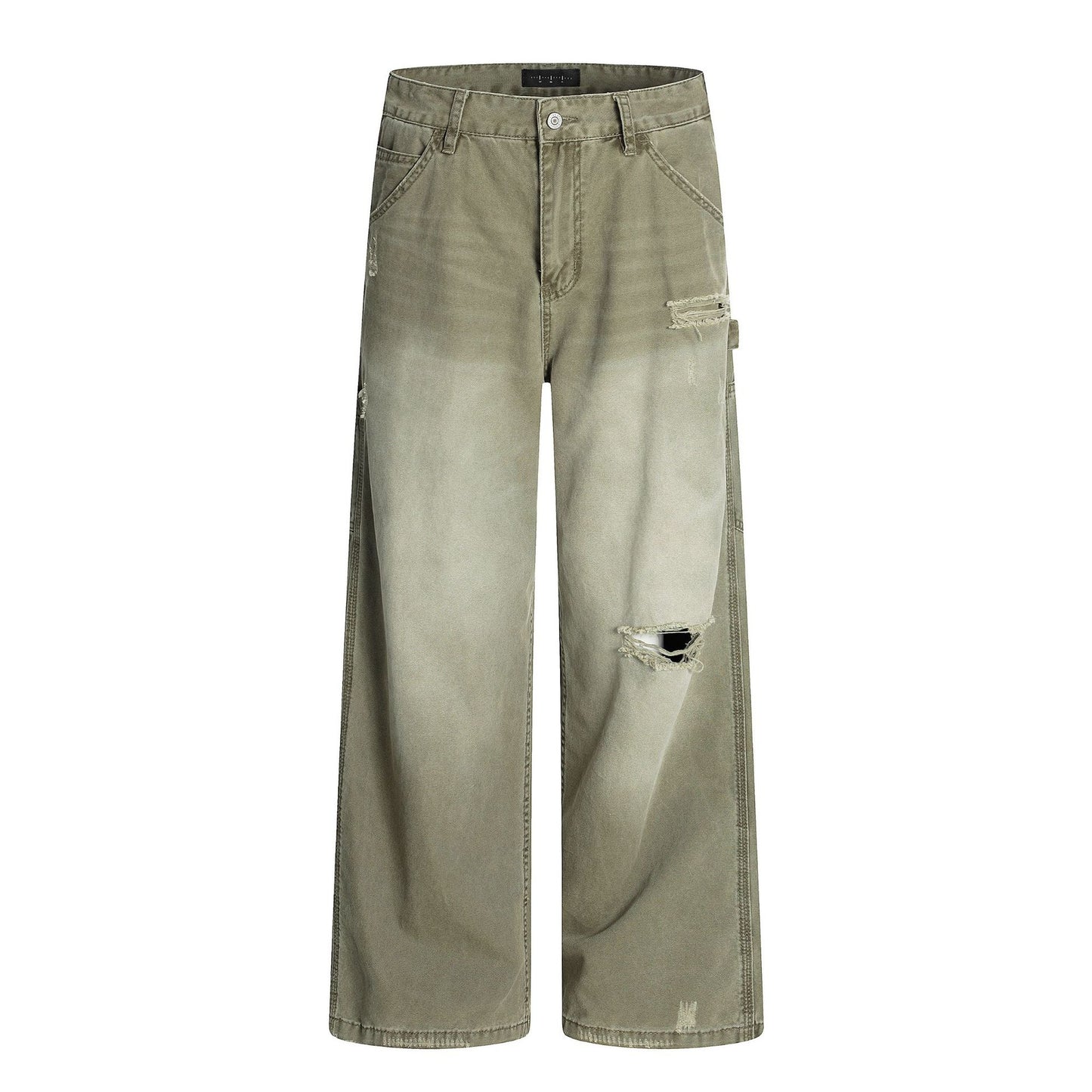 Baggy Retro Tattered Jeans Jeans