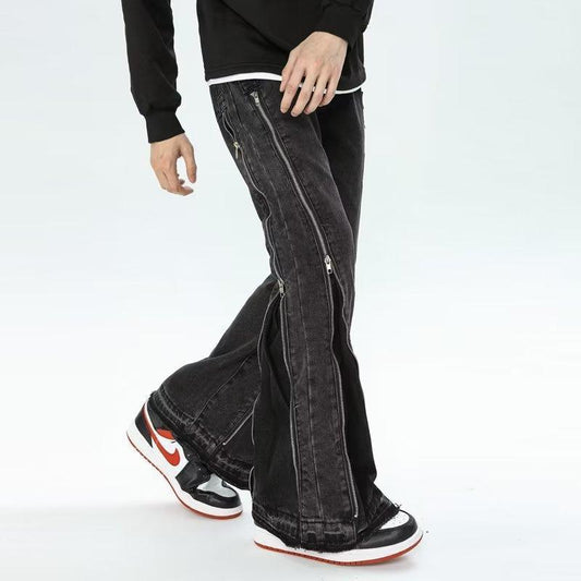 Baggy Straight Zipper Laylow Trousers