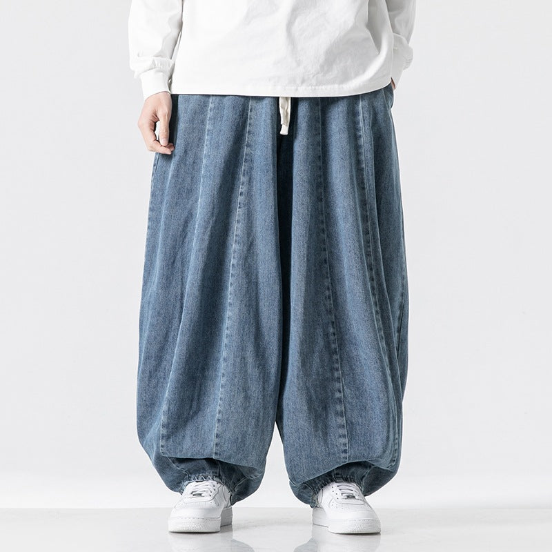 Lantern Plus Size Japanese-style Retro Baggy Trousers