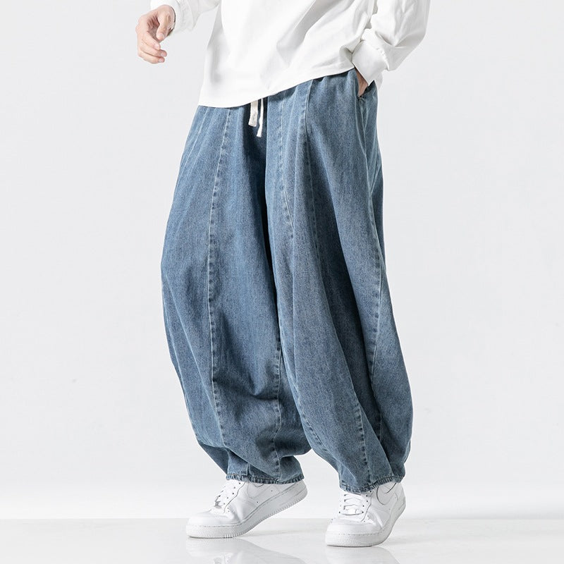Lantern Plus Size Japanese-style Retro Baggy Trousers
