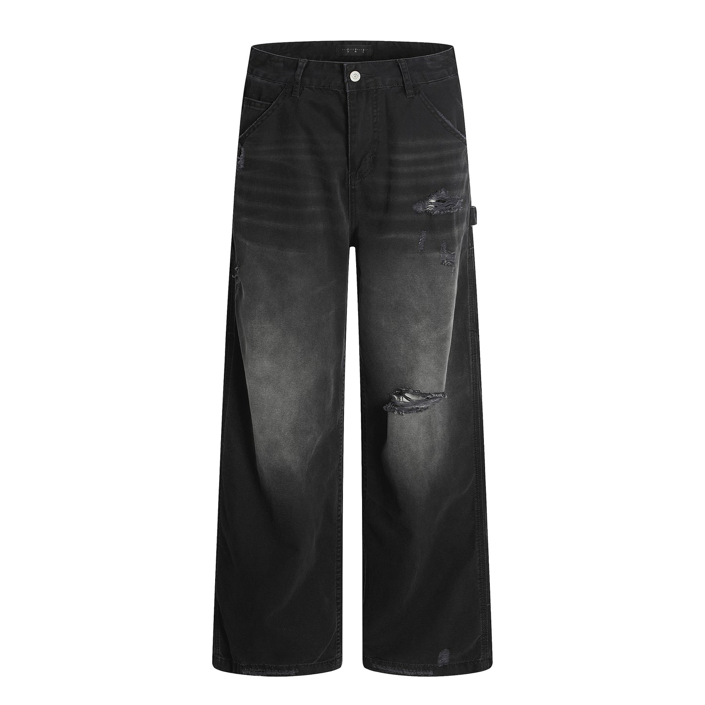 Baggy Retro Tattered Jeans Jeans