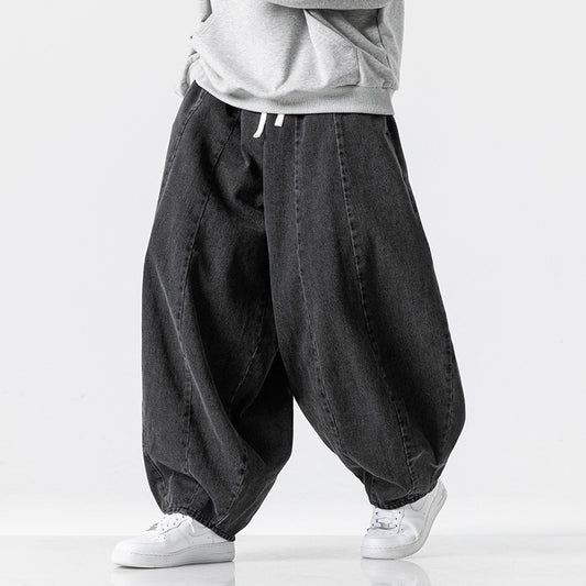 Lantern Plus Size Japanese-style Retro Baggy Trousers