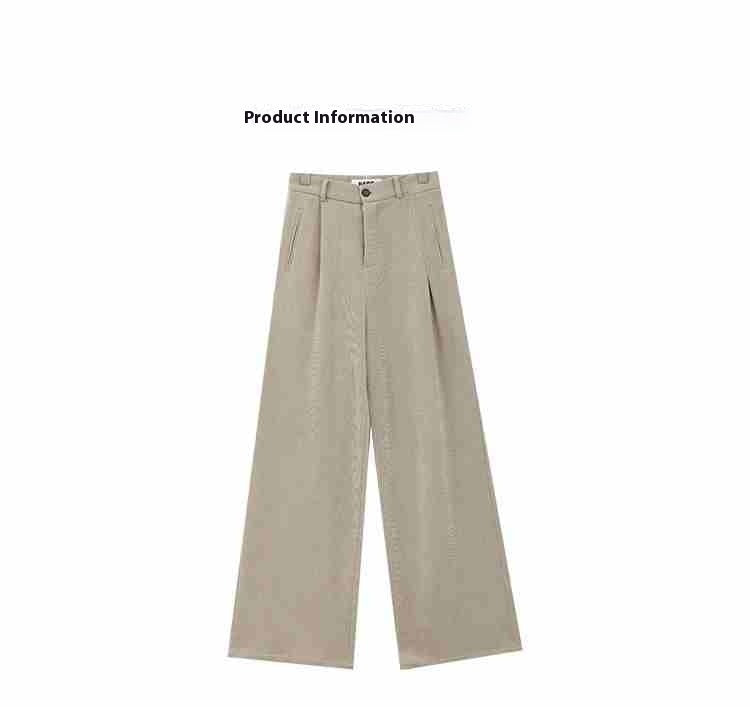 Fashion Casual Complex Baggy Straight Trousers